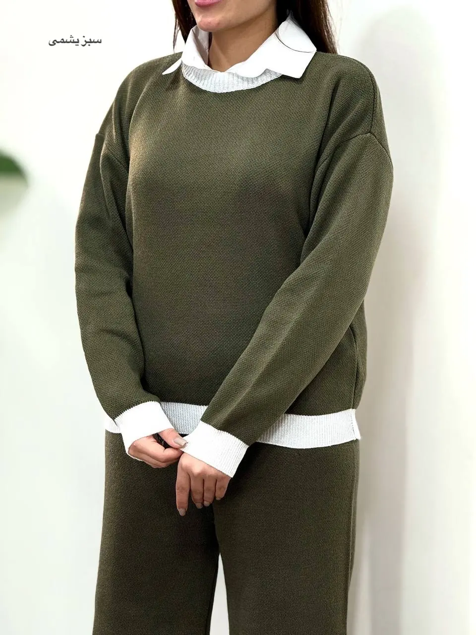 ست تونیک و شلوار بافت هستی